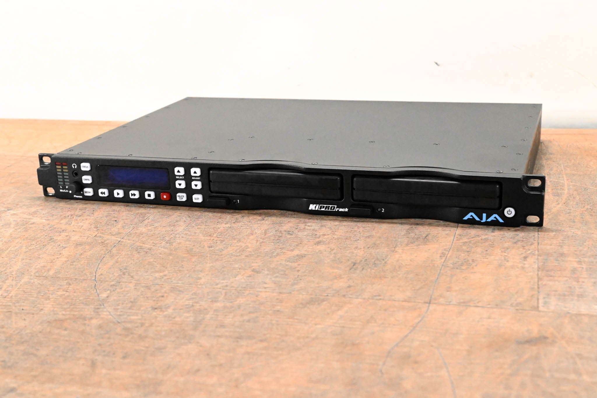 AJA Ki Pro Rack Video Recorder and Player with two 256GB KiStor Modules