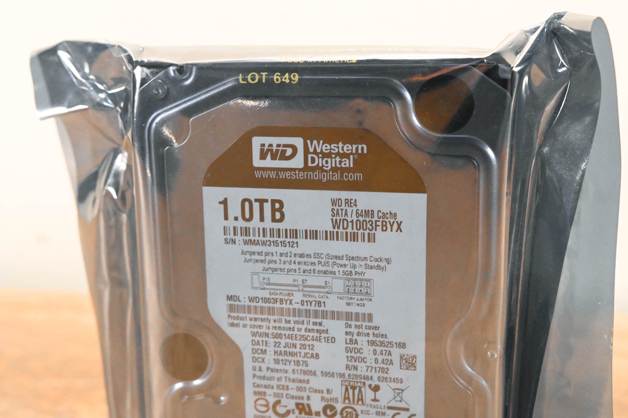 Western Digital WD1003FBYX 1 TB 3.5" Internal Hard Drive