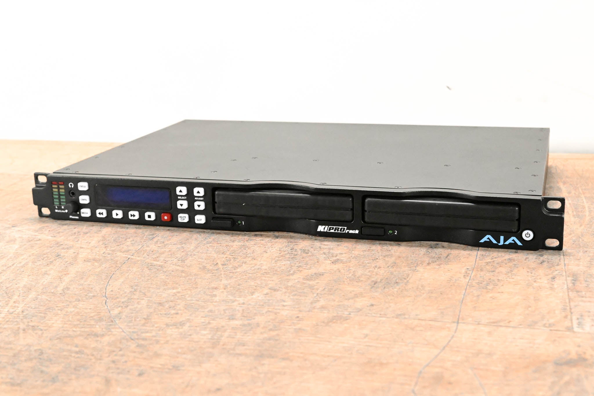 AJA Ki Pro Rack Video Recorder and Player with two 256GB KiStor Modules