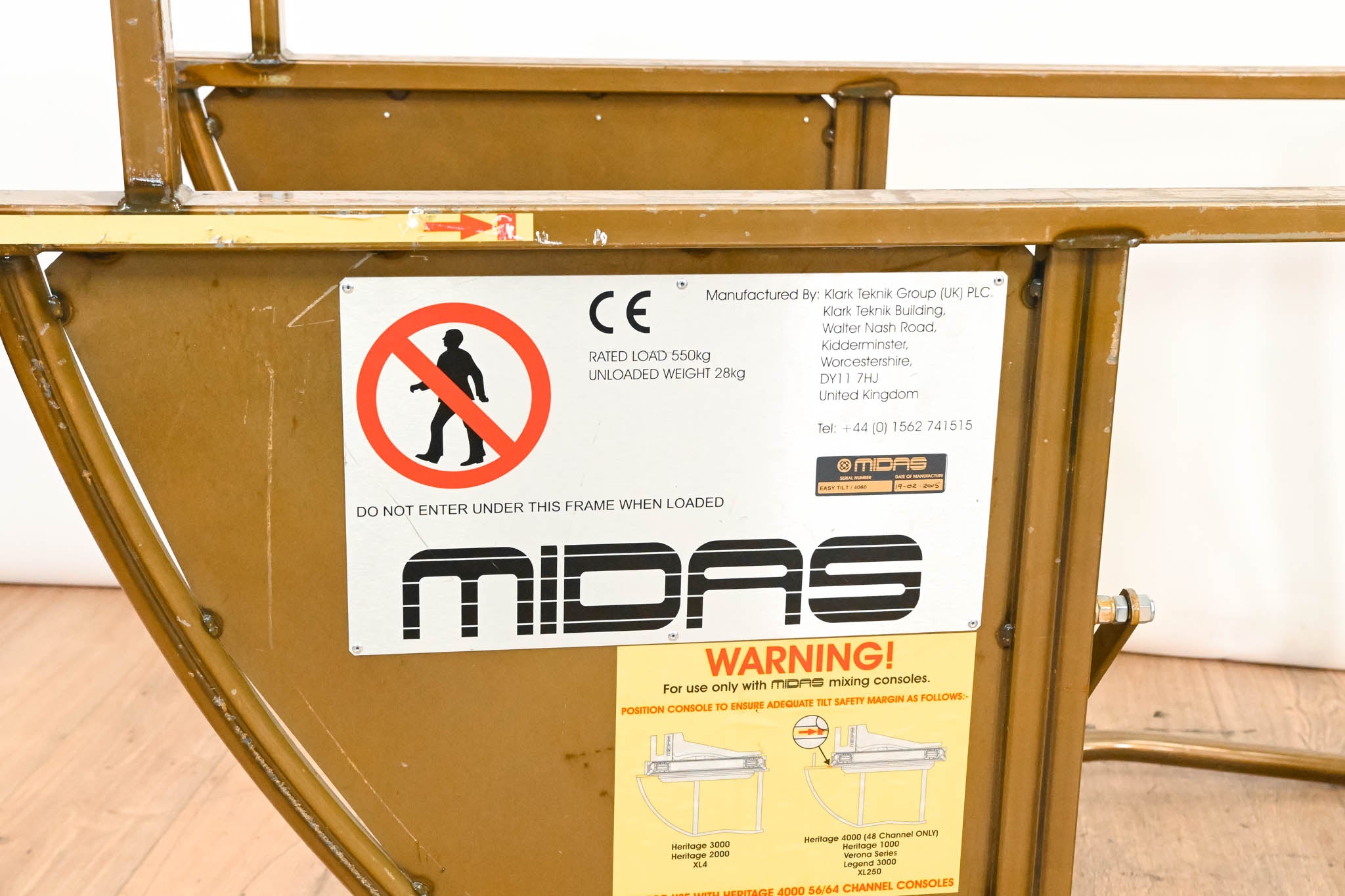 Midas Easy Tilt Mixing Console Stand