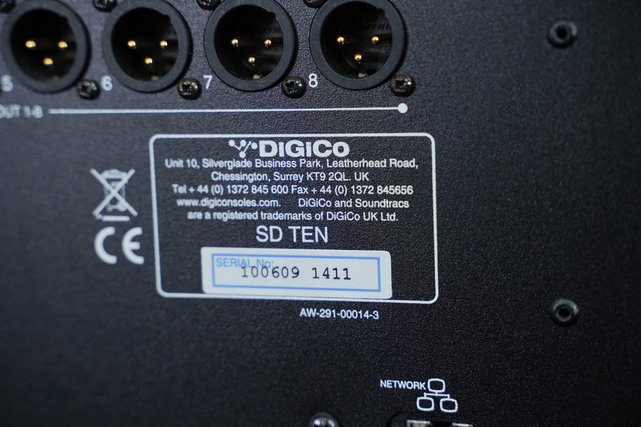 DiGiCo SD10 Digital Mixing Console w/ Waves Card, ST Optical & Road Case