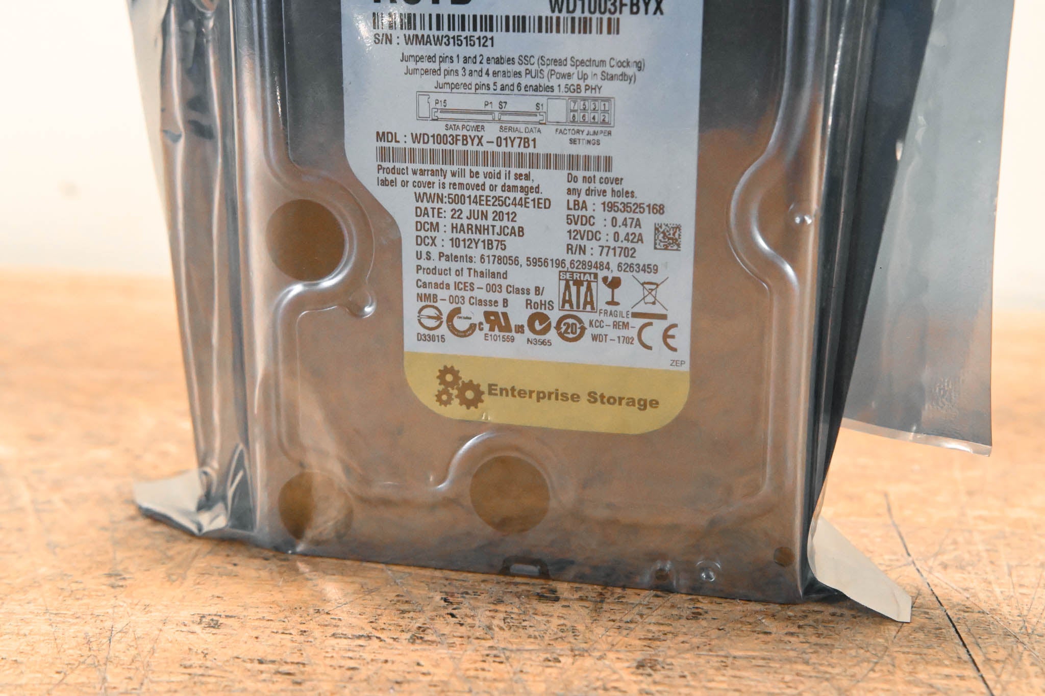Western Digital WD1003FBYX 1 TB 3.5" Internal Hard Drive