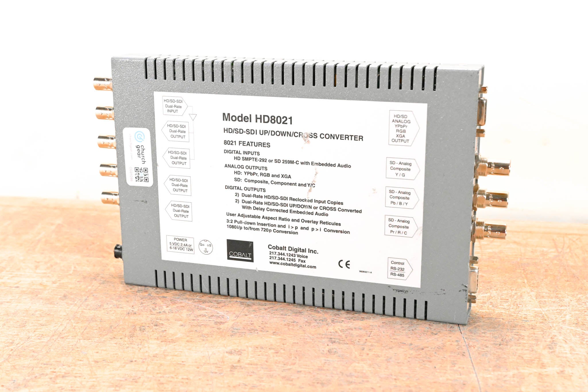 Cobalt 8021 HD/SDI-SDI Up/Down/Cross Converter (NO POWER SUPPLY)