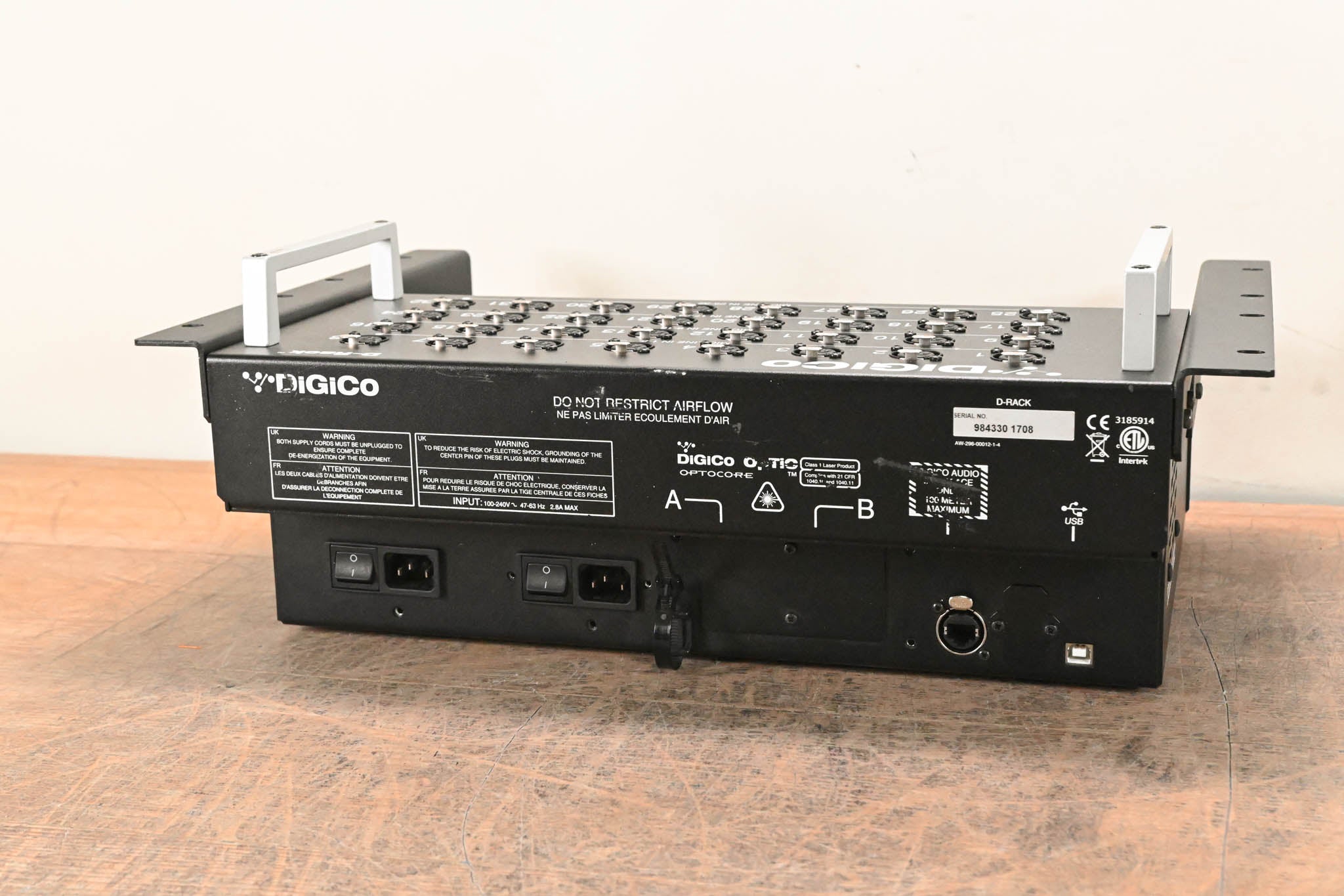 DiGiCo D-Rack 32-in Cat 6 Analog I/O Stage Box