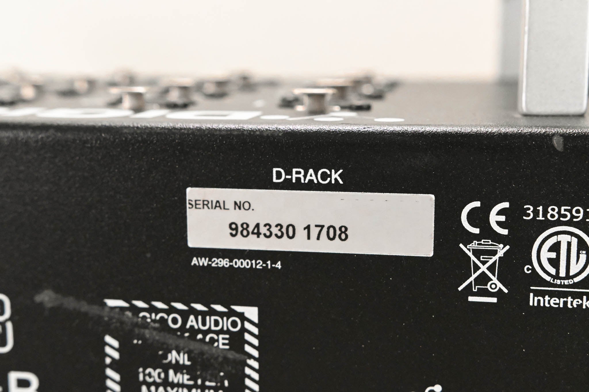 DiGiCo D-Rack 32-in Cat 6 Analog I/O Stage Box